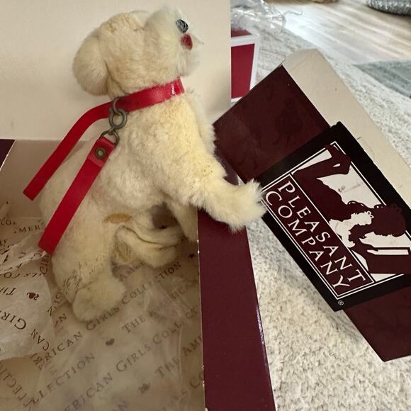 American Girl Molly Playful Pup Bennett Old Version with Leash Retired! - Picture 1 of 3